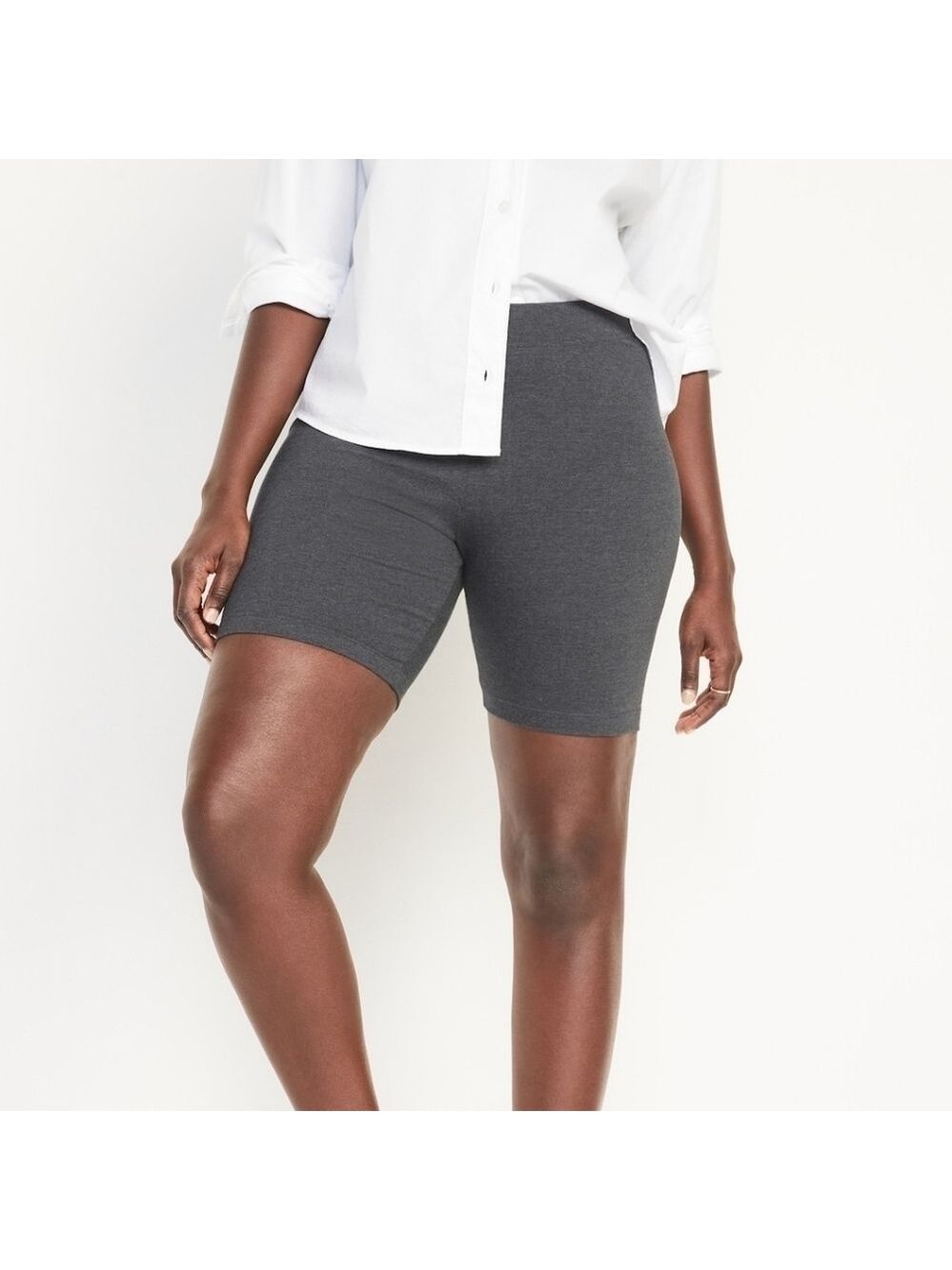 L • Old Navy •High-Waisted Biker Shorts -- 8-inch inseam